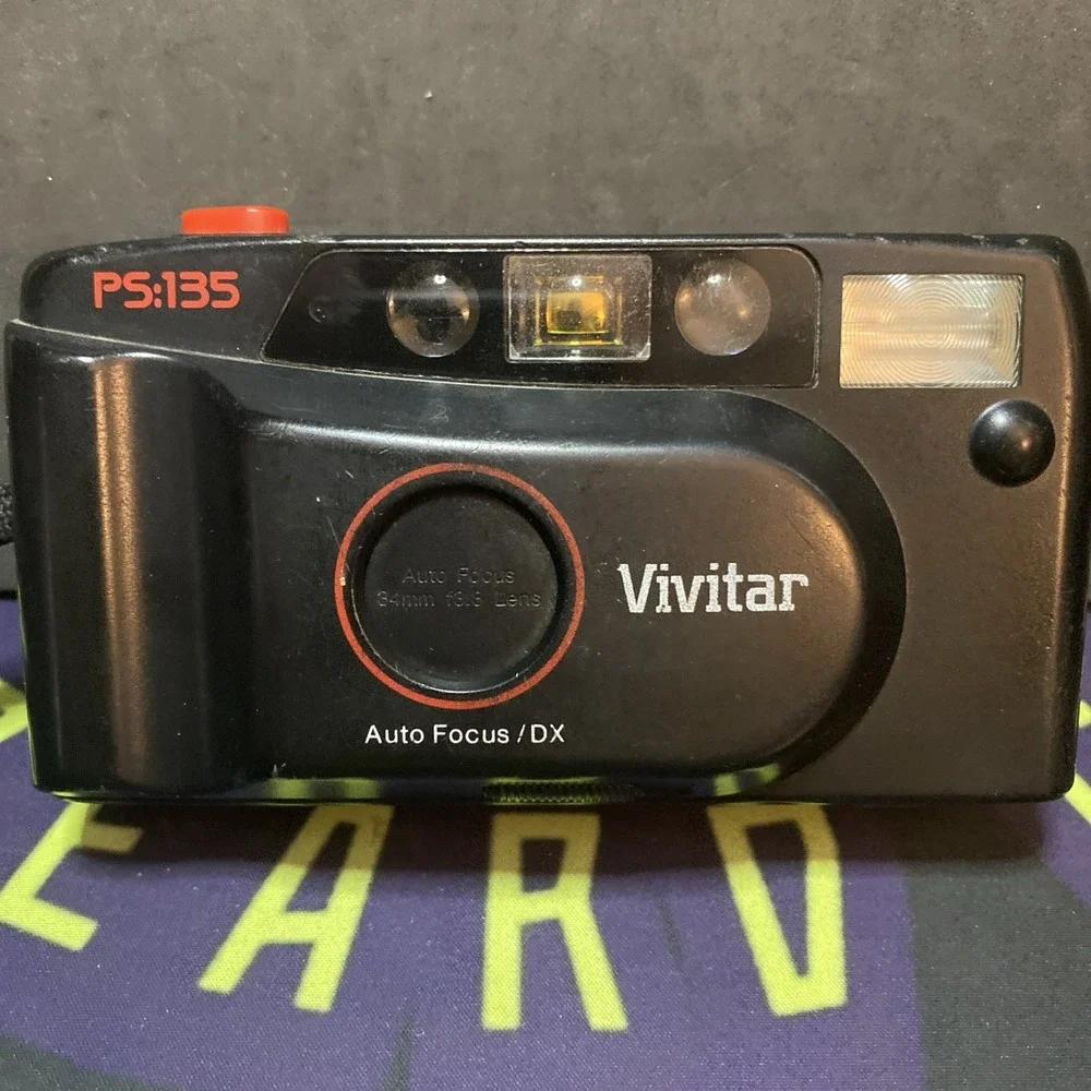Vintage Vivitar PS:135 film camera vintage 35mm TESTED B2